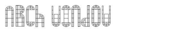 Arch Window font preview